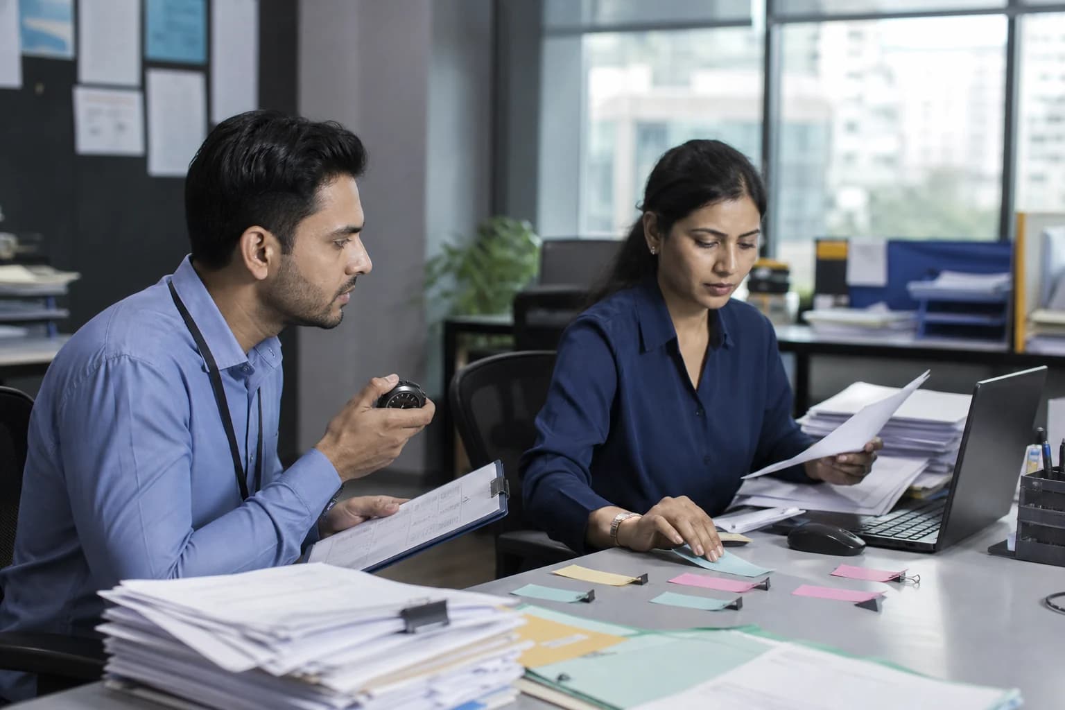 ERP business analyst observing repetitive purchasing work before automation