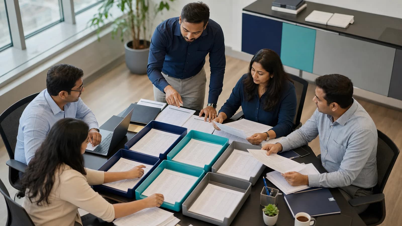 ERP data migration specialist leading a master-data cleansing workshop