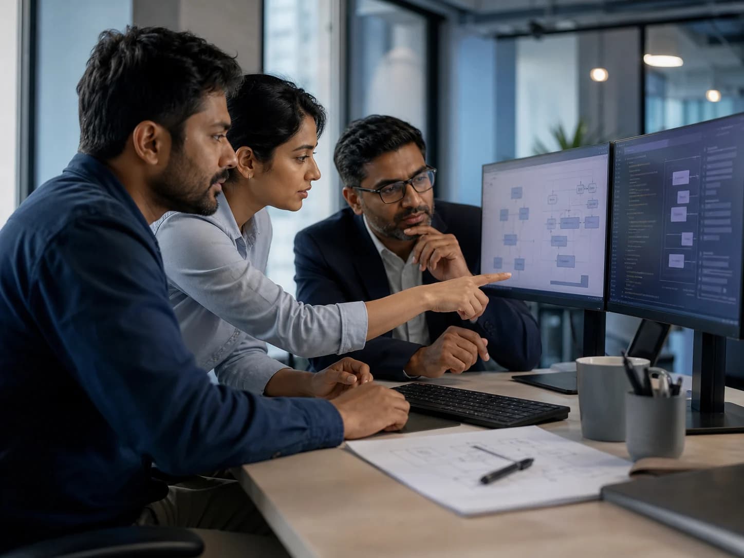 ERP developer and business analyst translating an approved process into a maintainable module